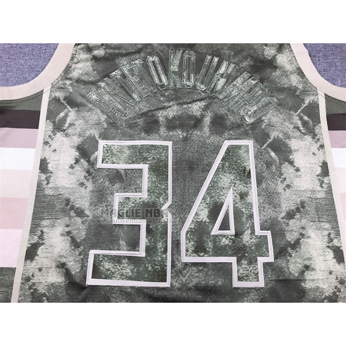 Maglia
 Giannis Antetokounmpo NO 34 Milwaukee Bucks Select Series 2023 Marrone
